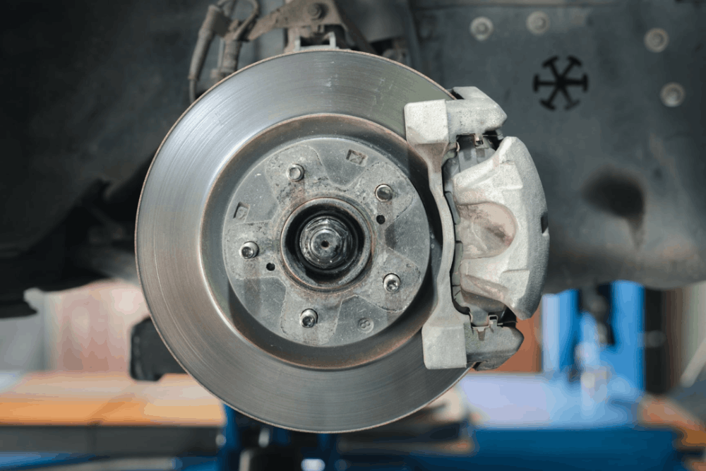 Brake Repair and A/C Repair in Milwaukee for European Vehicles - O'Reilly Motor Cars (1) - A close up shot of a brake being repaired.